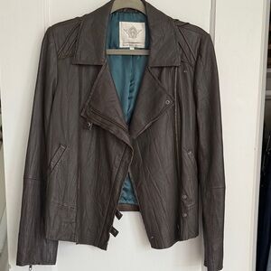 Burning Torch Chocolate Leather Jacket